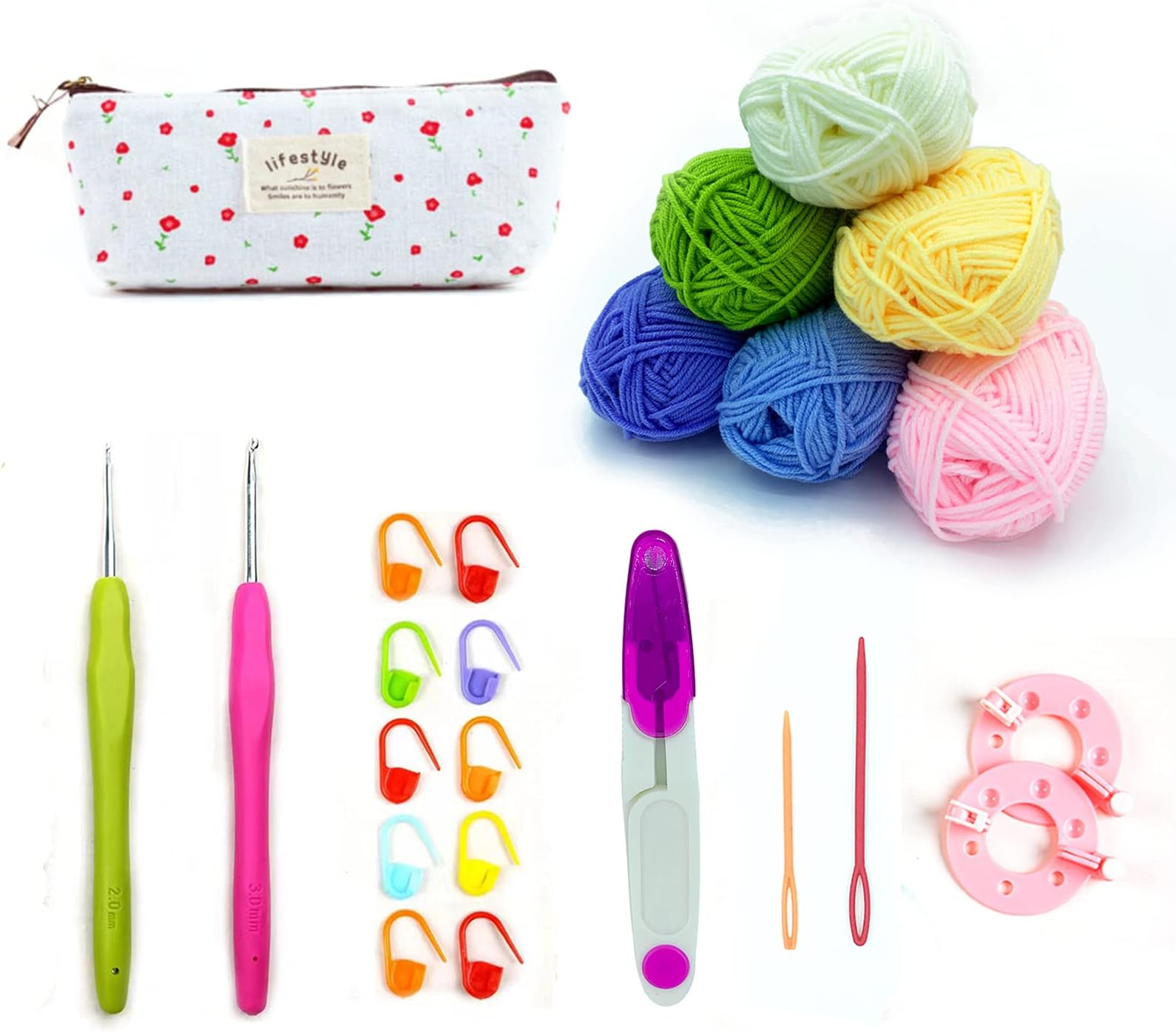 Renyiz Crochet Kits for Beginners Adults Crochet Kit Crochet Starter