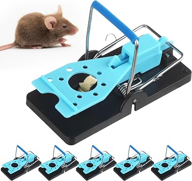 6 Pcs Mouse Traps Plastic Reusable Quick Snap Detachable