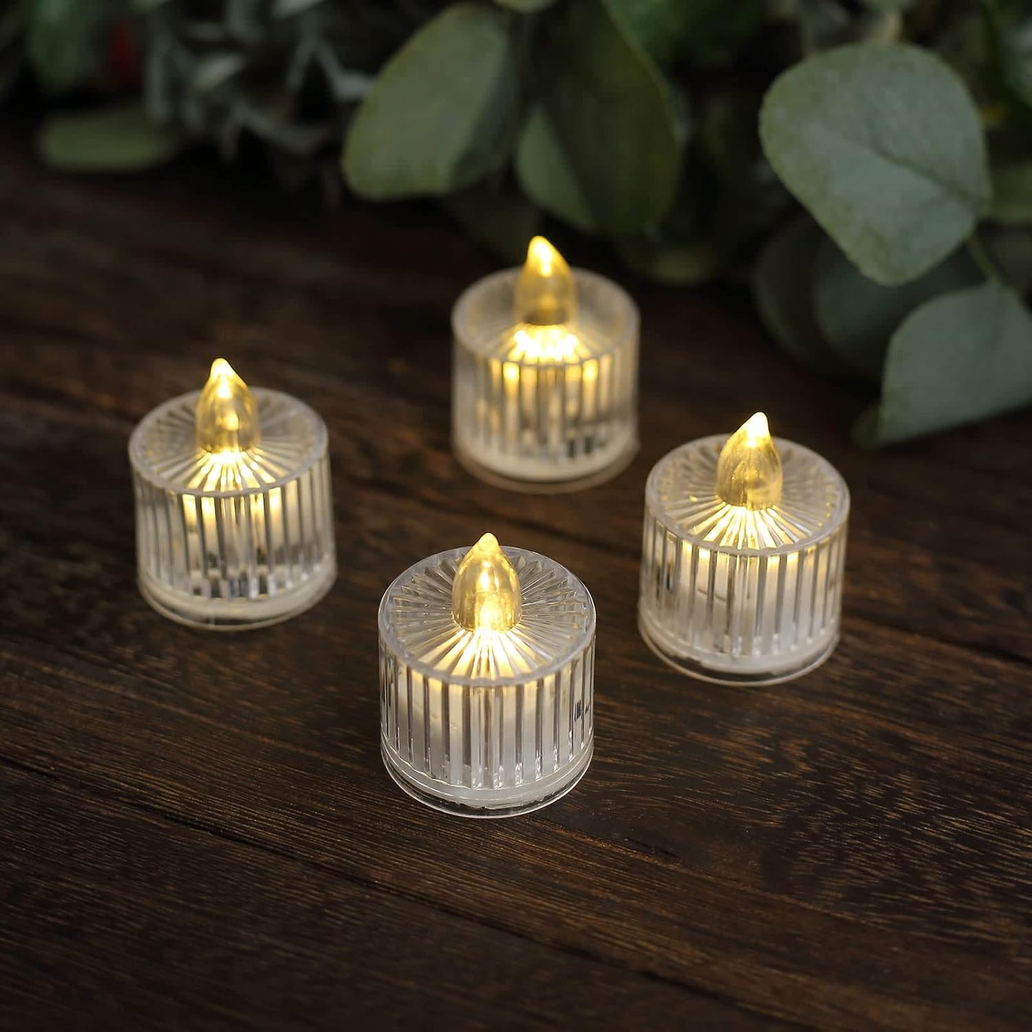 12 Velas Led Pequeñas, Velas LED, Flama Realista Con Movimiento Para