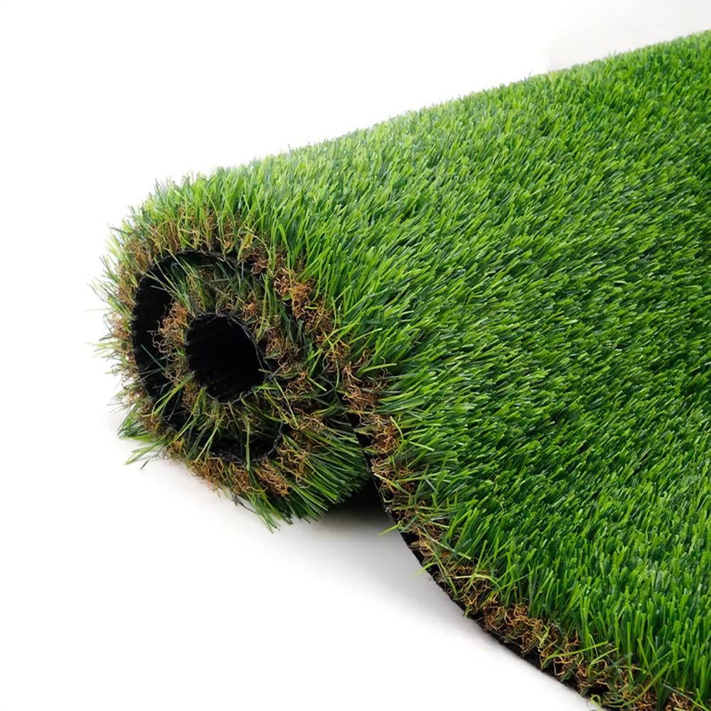 YOEVU - Césped Artificial Realista 40mm, Verde, 1x10 Metros, Resistente a UV y Clima, Instalación Fácil, Sin Mantenimiento, Seguro para Niños y Mascotas, Uso Exterior