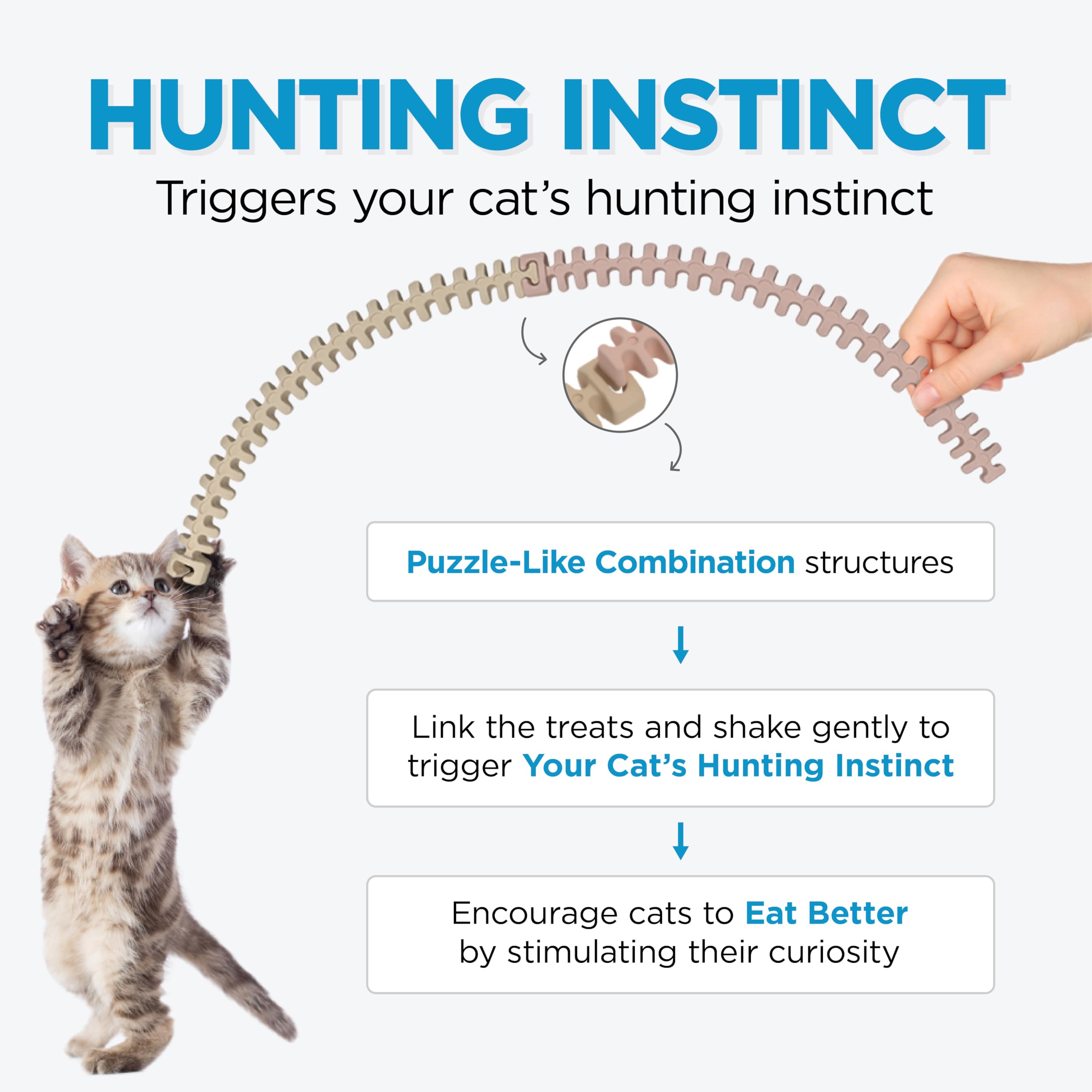 CATZZLE Cat Treats, Dental Chews for Indoor Cats, Cat Teeth Cleaning, Dental Care Snacks - Hairball Control (Salmon Flavor), 5 Sticks (1.25 oz.) - image 6