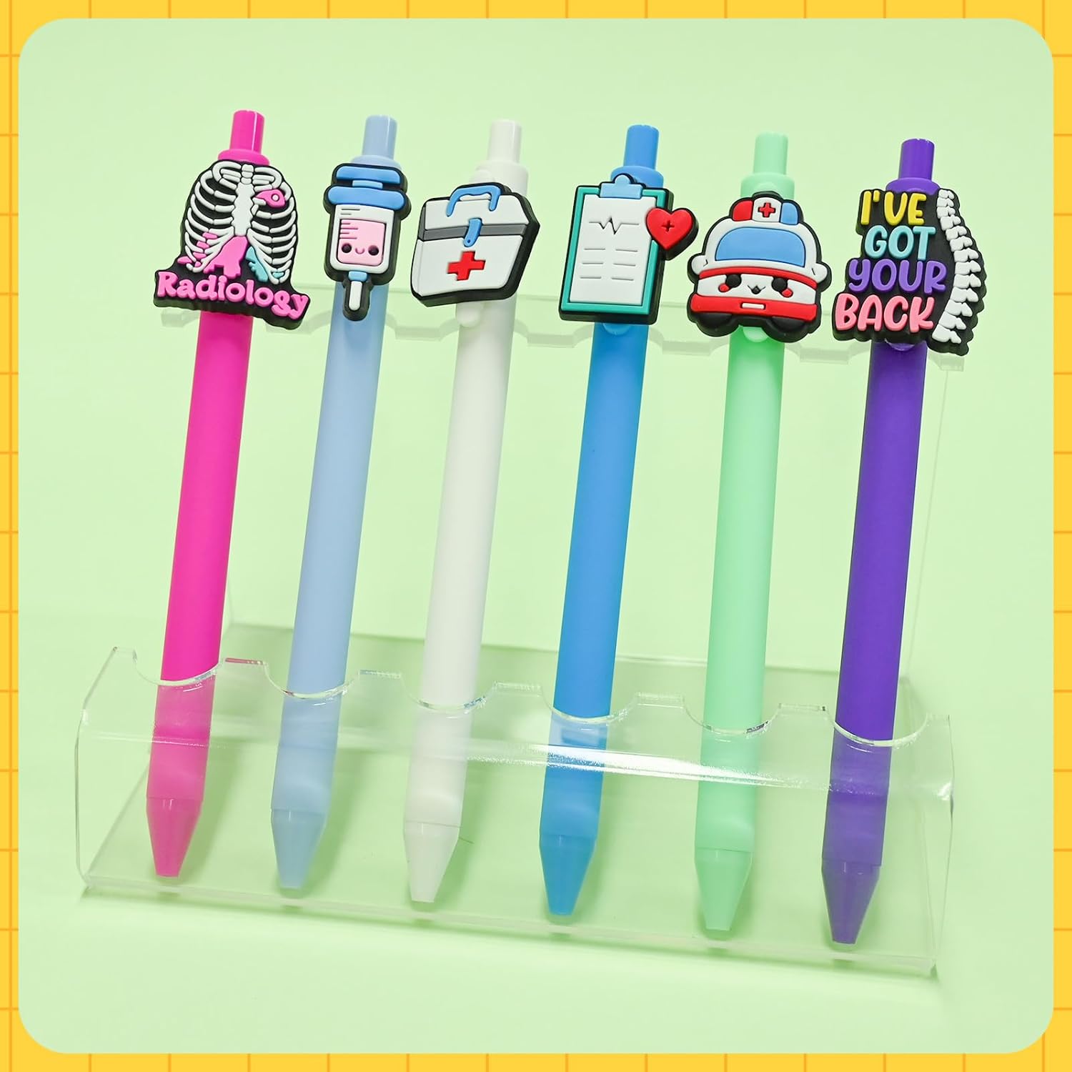 20 Pcs Cute Nurse Pens Funny Nurse Accessories for Work Gel Pen Black Ink Set for Cna Rn Medical Assistant Nursing Student Essentials Nurse Week Gifts