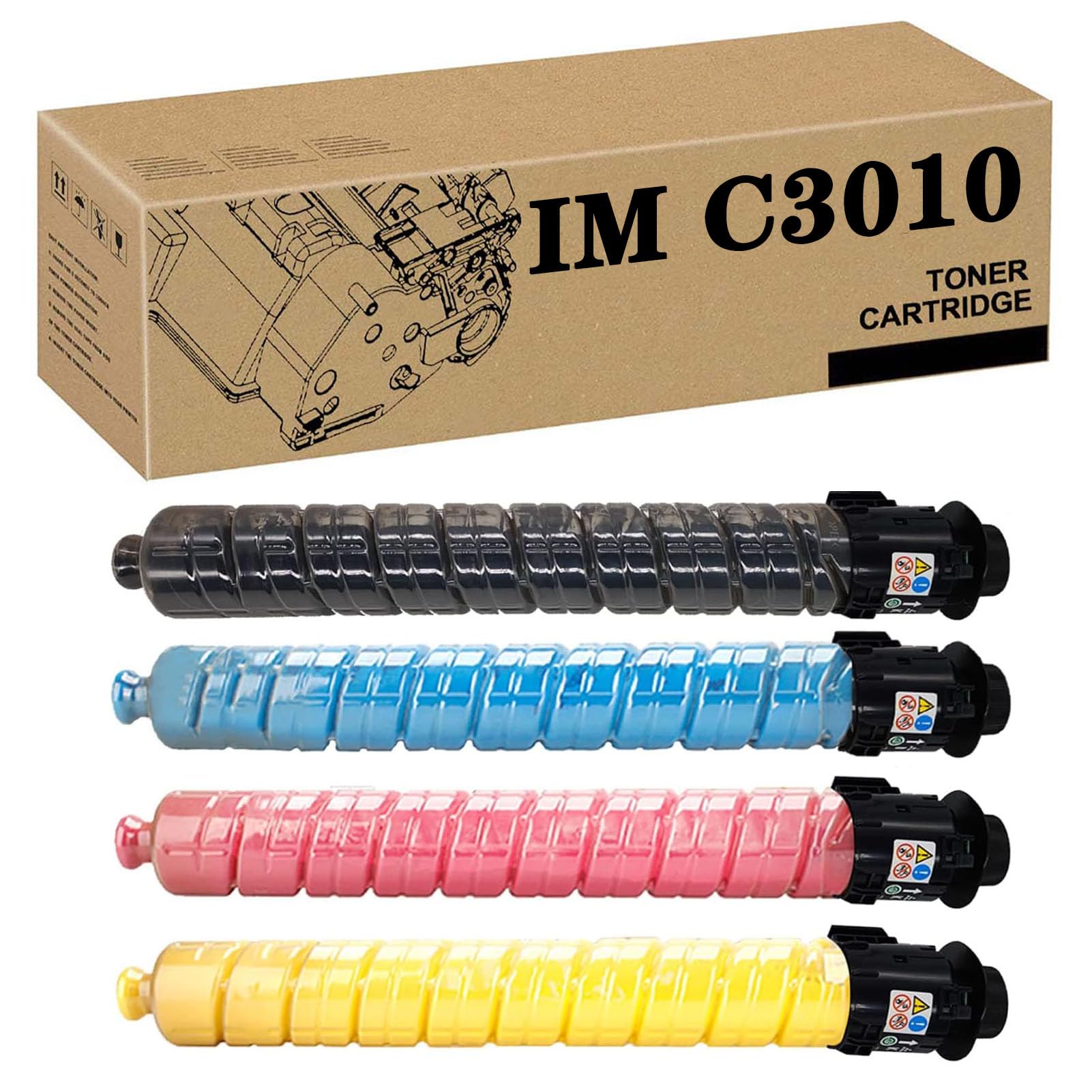 PUCIO842550 842551 842552 842553 High Capacity Toner Cartridge Compatible For Ricoh IMC3010 IMC3510 Printers 4color