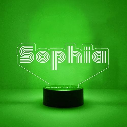 Miniatura 6 de Luz de nombre personalizada lámpara de noche LED para niños y adolescentes control remoto 7 cambios de color cueva de hombre decoración de sala de