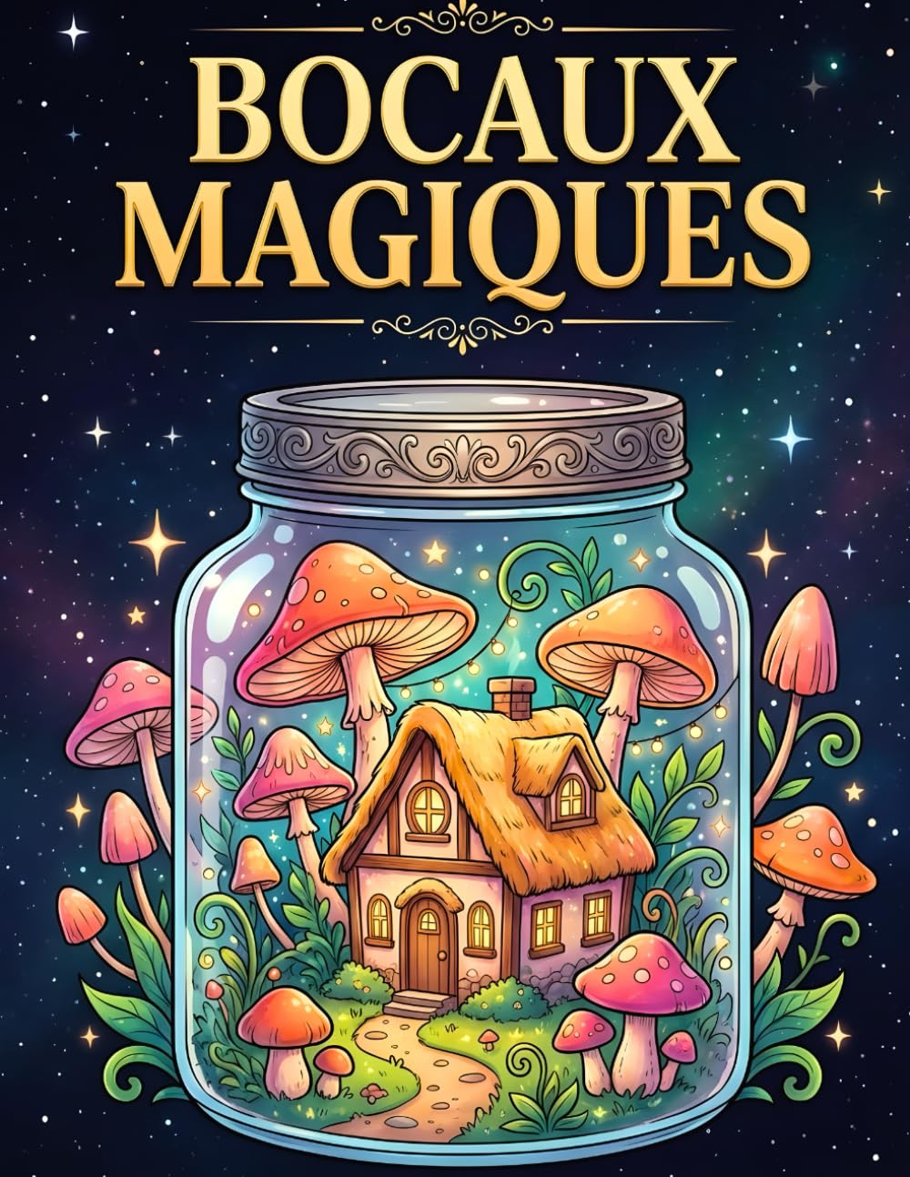 Bocaux Magiques: Livre de coloriage anti-stress pour adultes – Scènes imaginaires, jardins enchantés et illustrations apaisantes à colorier