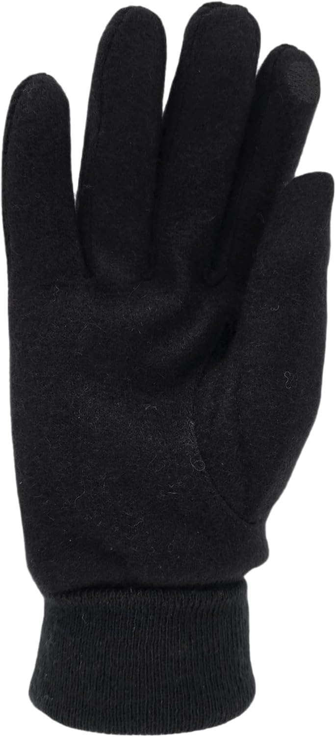 HILLSHADE Men's Wool Blended Knit Glove with Thinsulate Fleece Lining Turnover Cuff - Image 9