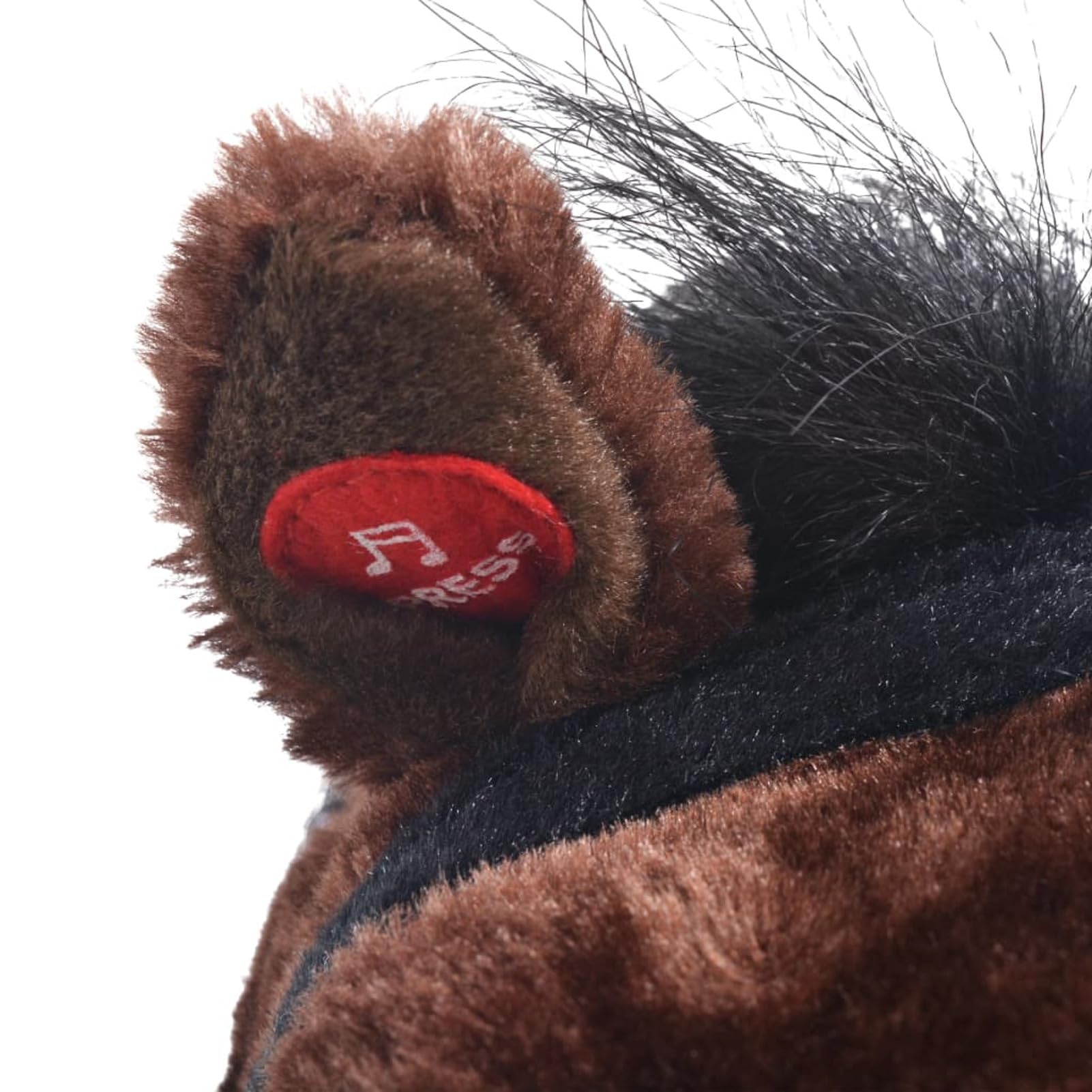 Cavallo di Peluche Marrone Scuro XXL Giocattolo Gioco per Bambini Bimbi
