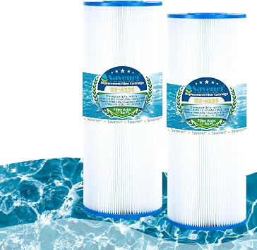 Savener C-4335 Hot Tub Spa Filter Cartridge, Replaces PRB35-IN, Unicel C-4335, Filbur FC-2385, Guardian 409-219, 817-3501, 35 in-Line, R173431, FW-PFC-PRB35, FD2002, 35 Sq. Ft, 2 Pack