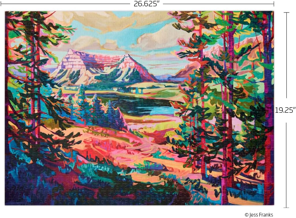 WerkShoppe Valley View 1000 Piece Puzzle, Landscape Scene Puzzle for Adults