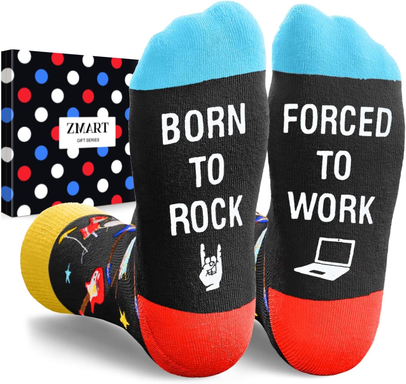 Funny Gifts for Teens - Mahjong Rock Guitar Theater Game Dive Hiking Camping Socks