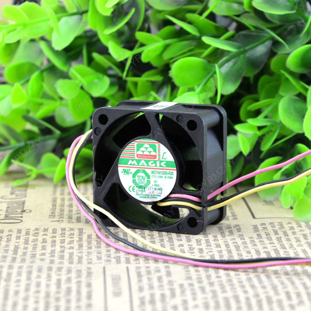 CYRMZAYCompatible for Protechnic MGT4012XB-R20 12V 0.15A 3-Wire 4CM 4020 switch fan