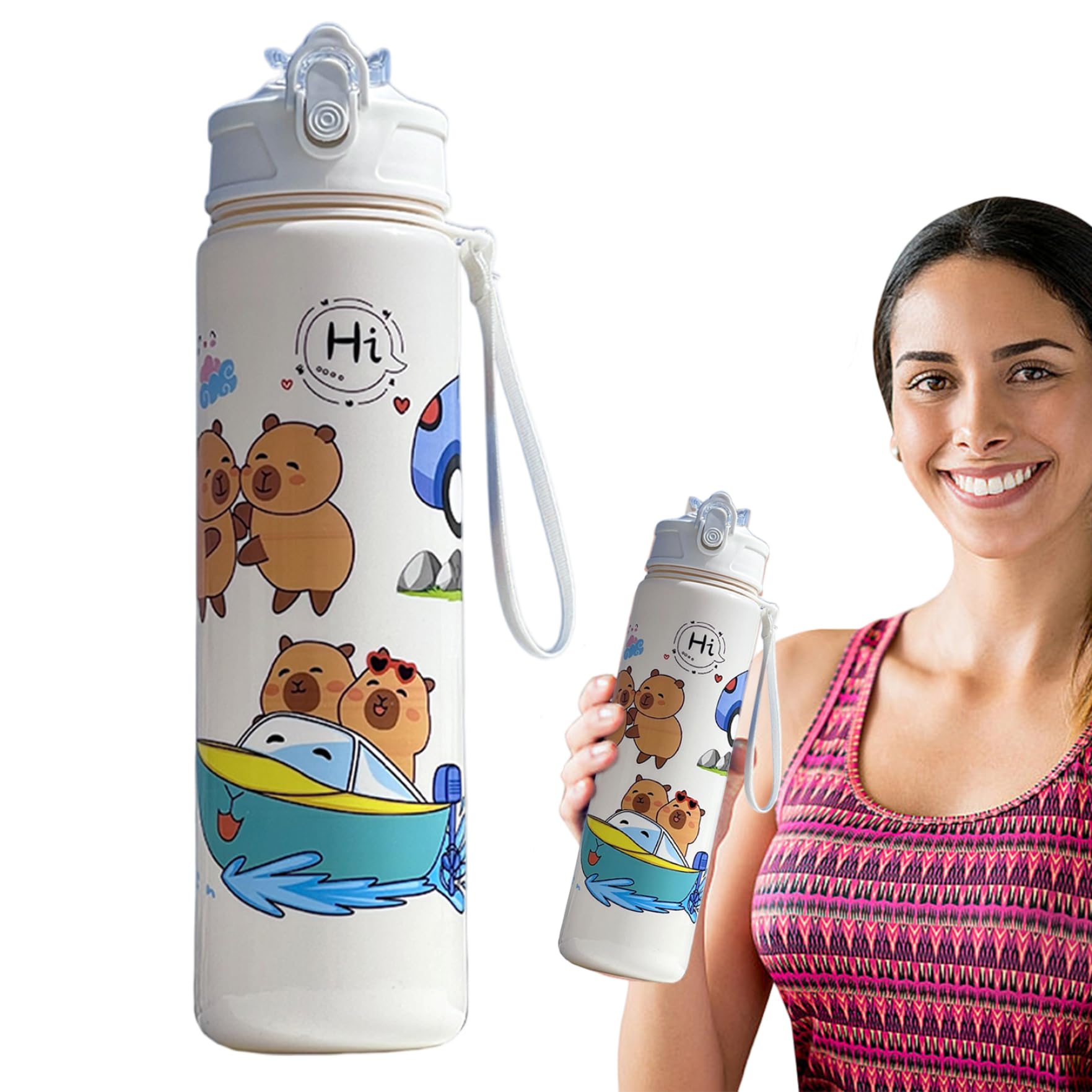 Botella de agua infantil y de adulto que evita derrames en la oficina