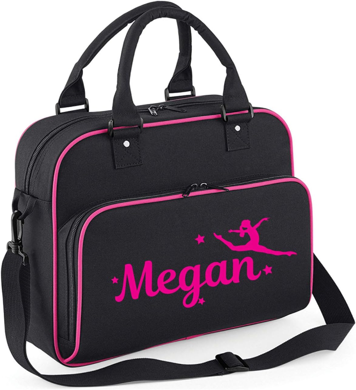 beyondsome Personalised Girls Gymnastics Split Jump Shoulder Bag