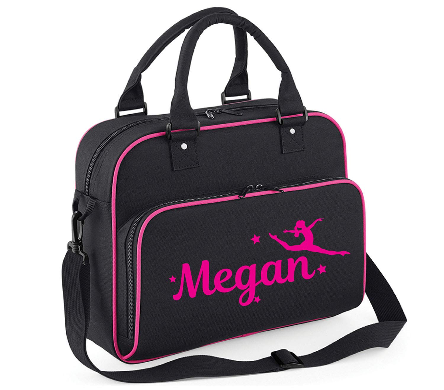 beyondsome Personalised Girls Gymnastics Split Jump Shoulder Bag