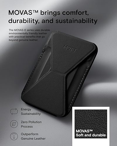 Miniatura 4 de MOFT Soporte magnético para cartera compatible con iPhone 171615141312, ajuste de ángulo y soporte de teléfono compatible con MOVAS de Magsafe,