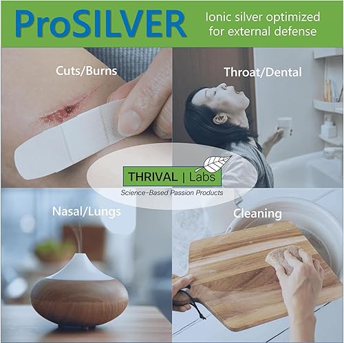 Miniatura 8 de Líquido de plata coloidal iónico 20 PPM Bio activo para apoyo inmunológico Botella de vidrio 64oz 384 porciones Suplemento orgánico