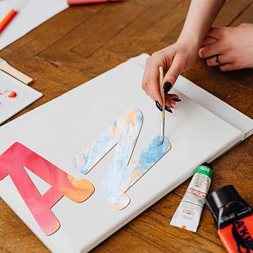 Miniatura 4 de Letras de madera de 8 pulgadas, letra H de 15 pulgadas de grosor, letras del alfabeto de madera sin terminar para decoración de pared, manualidades,