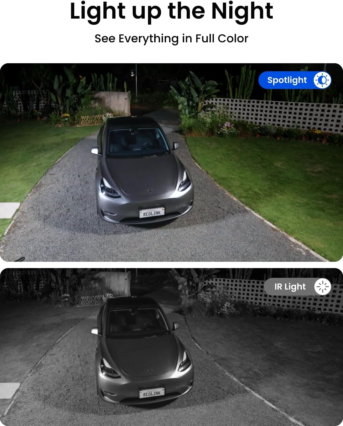 Comparison of color night vision and IR night vision