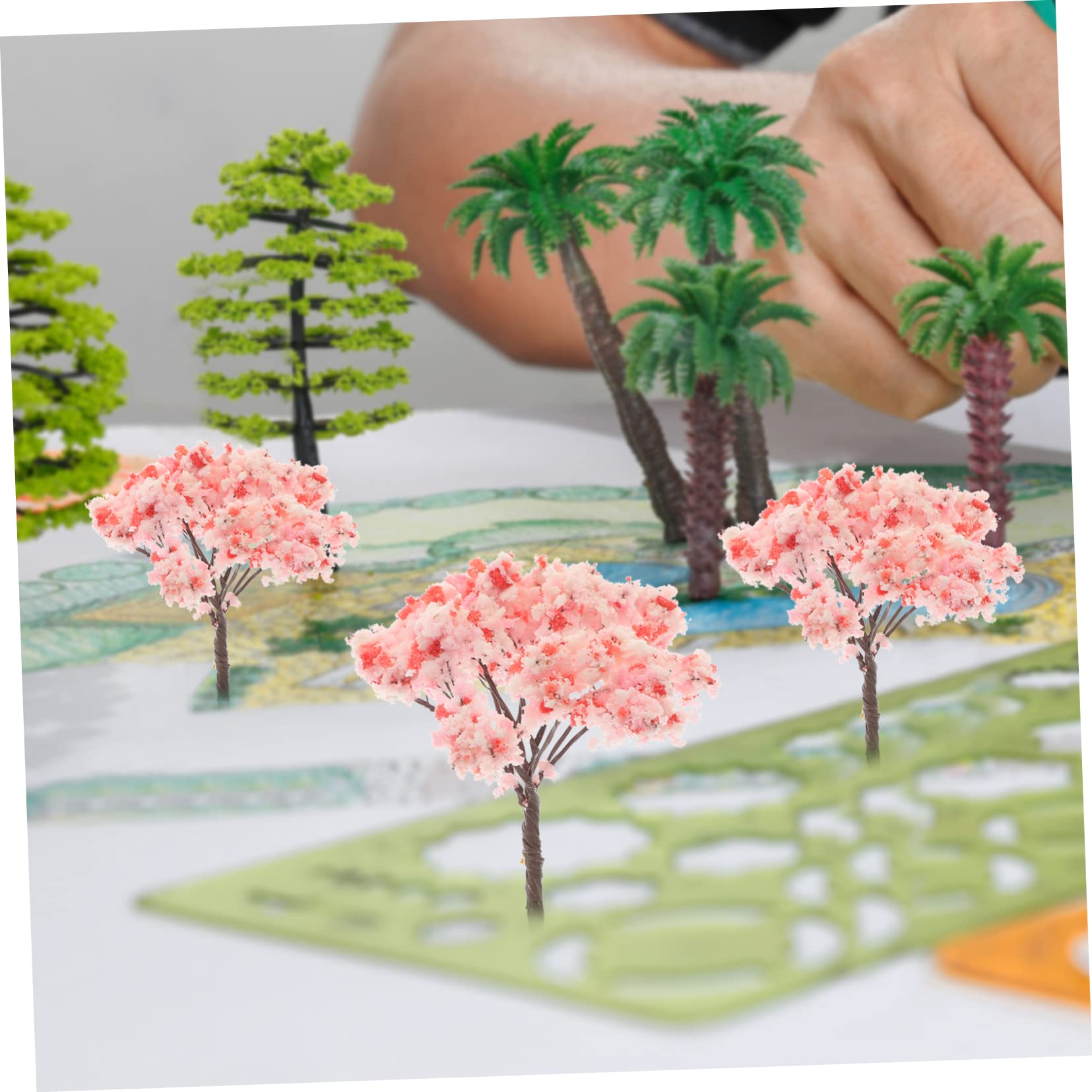 10 Rami Finti Di Ciliegio - Alberi Artificiali In Miniatura Per Decorazioni, Micro Paesaggi - Foto 12