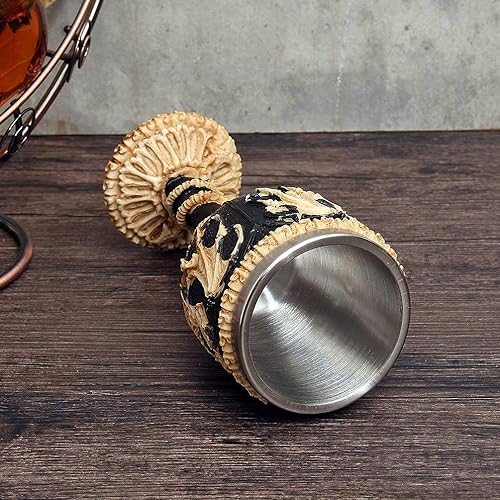 Miniatura 3 de LitLife Cáliz de dragón medieval GOT, copa estilo cáliz de Juego de Trones, Dungeons & Dragons, ideas de regalo, mercancía de Juego de Tronos,