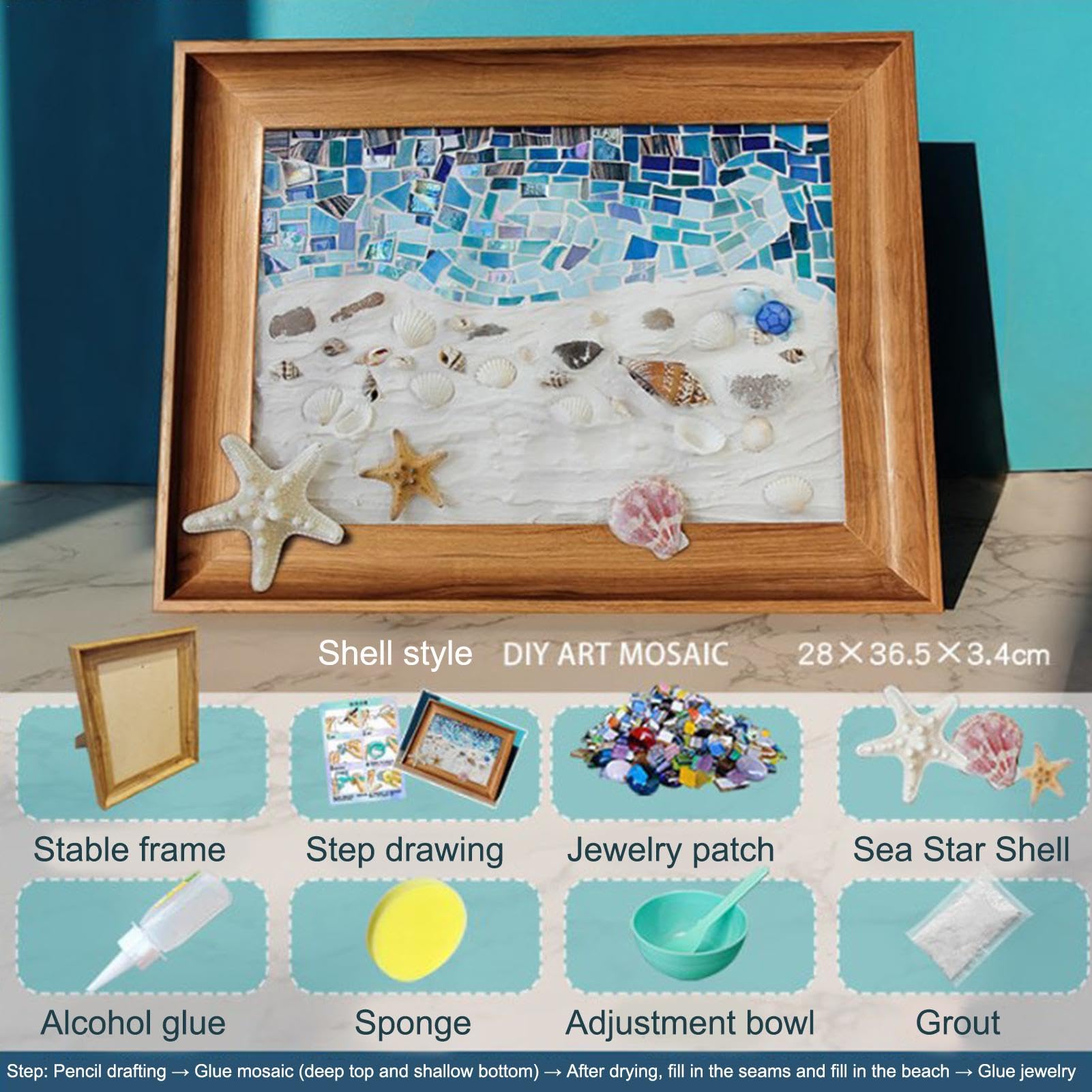 Amazon.co.jp: シーグラスアートキット,大人用シーグラスアートキット