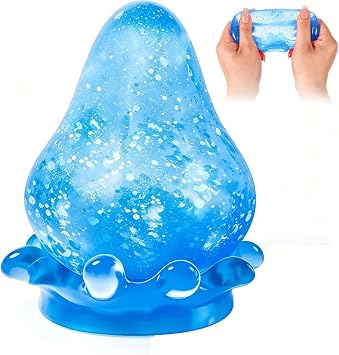 Dream Stress Drop Ball, Dream Squishy Drop, Slow Rising Sensory Stress Balls, Suitable for Adult use in Offices and Homes Blue