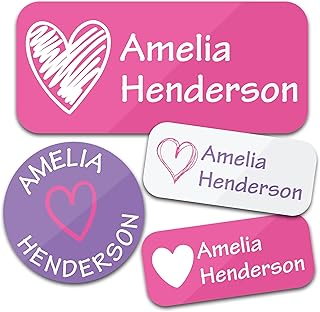 Personalized Daycare Name Labels for Kids (130 Labels) - Custom Waterpro...