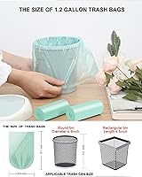 Vista 3 de 75 Counts AYOTEE Mini Garbage Bags, 1.2 Gallon Small Compostable Trash Bags, Small Garbage Bags for home, Fit 4.5 or 5 Liter Bathroom Wastebasket