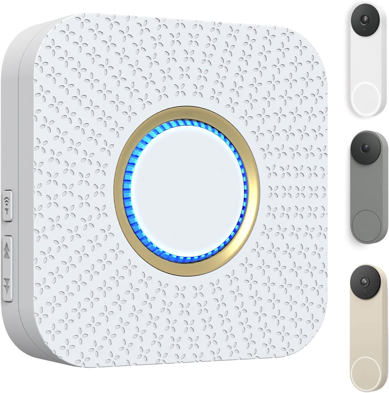 Doorbell Chime for Google Nest Doorbells, 32 Melodies, LED Flash
