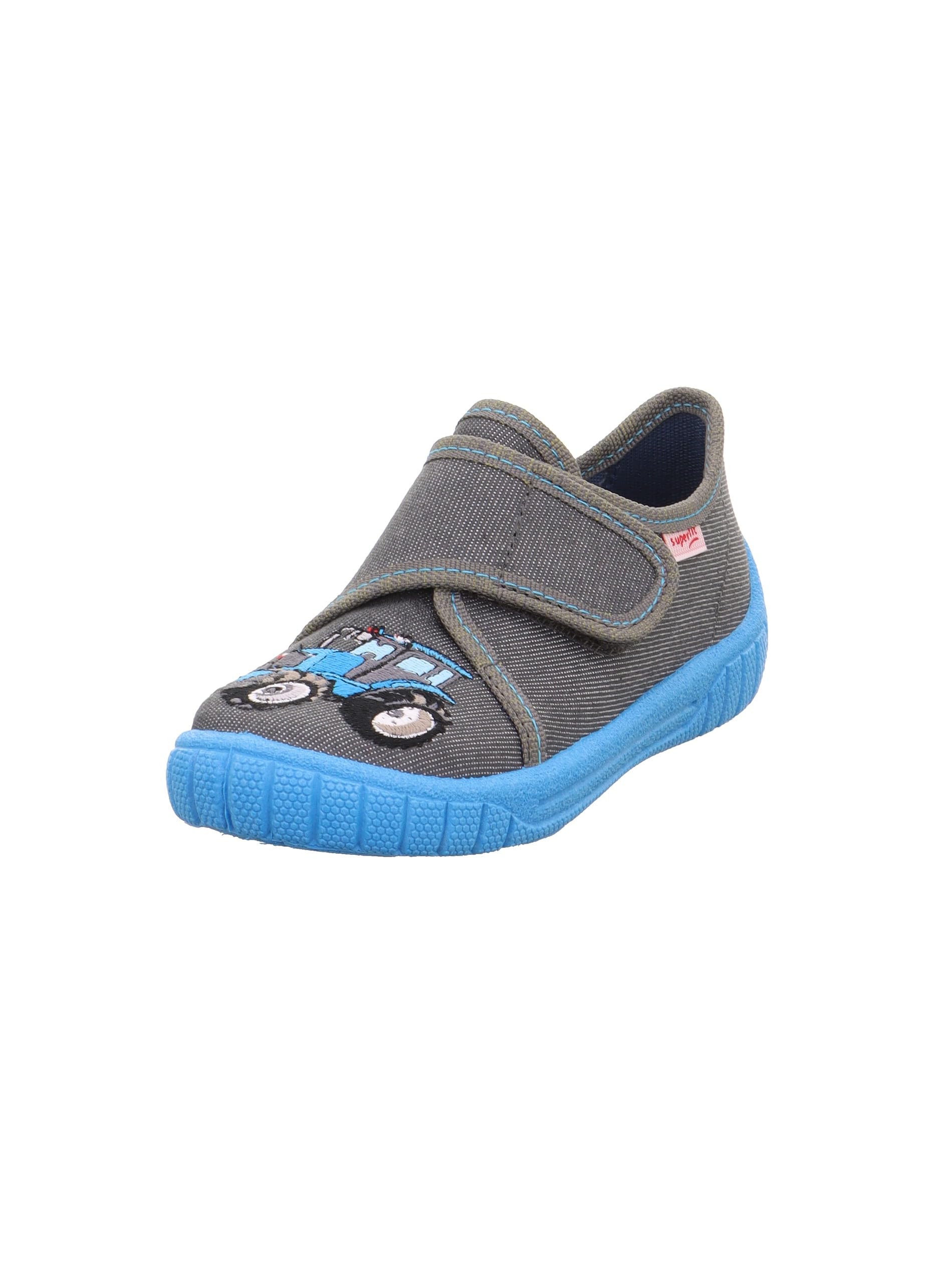 Superfit Boys Bill Slippers, Grey Light Blue 2060, 24 EU
