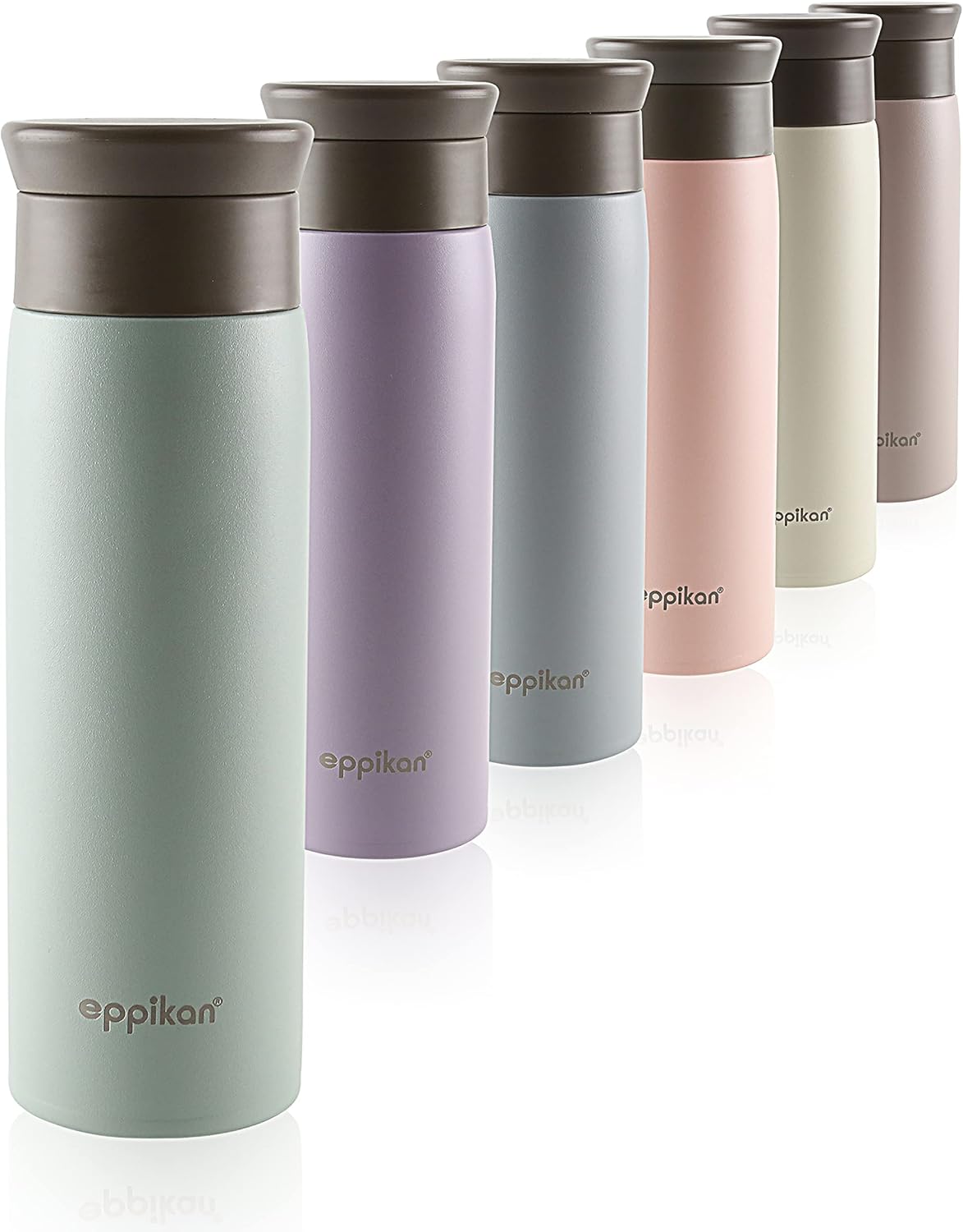 eppikan® eppiToGo Edelstahl Thermobecher- Isolierbecher, Kaffee-to-go Becher, 350 ml, 500 ml ...