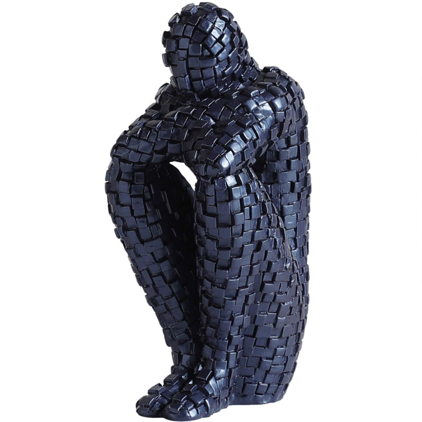 Decorazioni per la Statua del pensatore per la casa, Scultura Astratta Moderna in Resina per Ufficio, scaffale per scrivania, Decorazione per scaffali, Compleanno, Blu