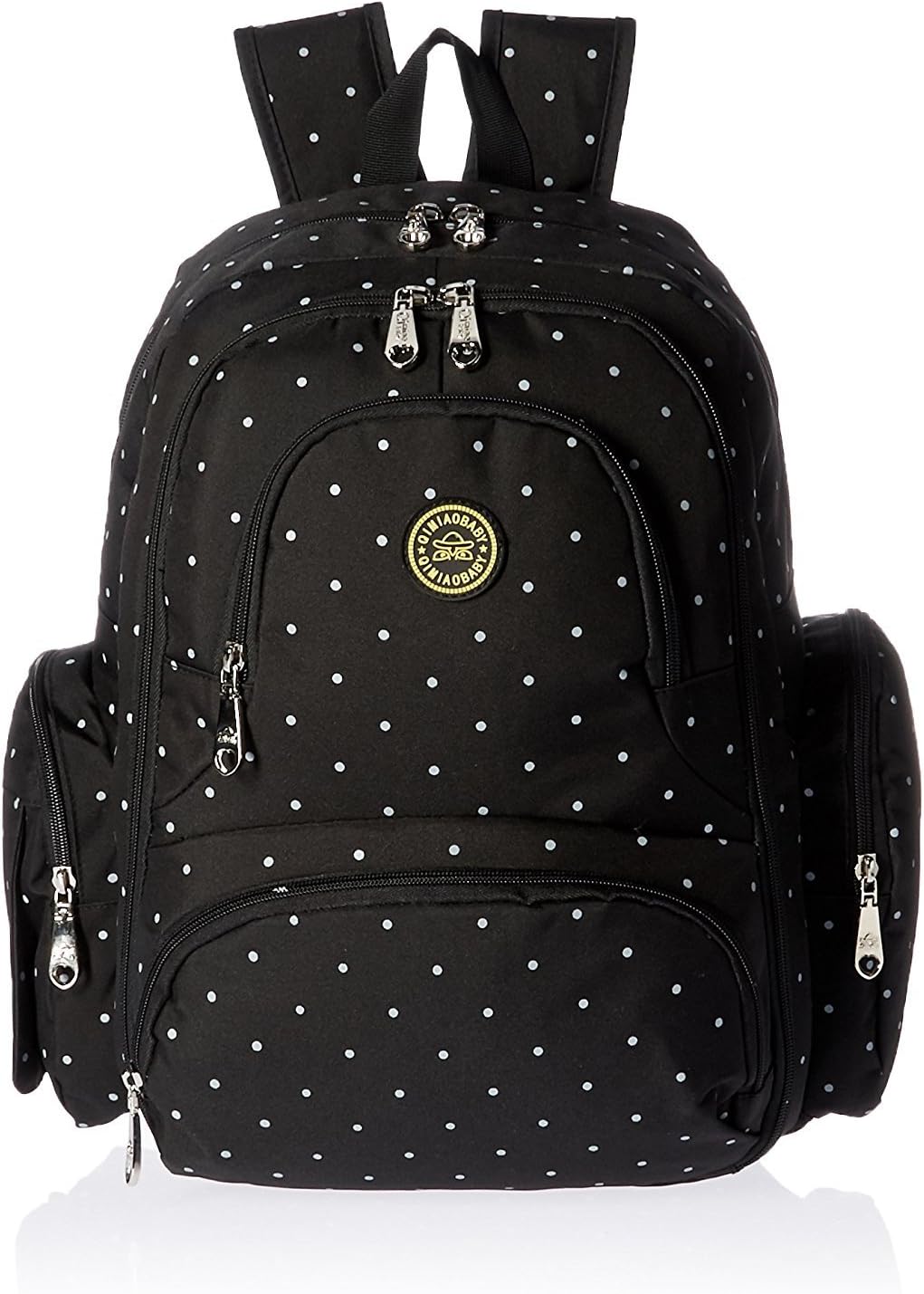 Baby Diaper Bag Travel Backpack Handbag Large Capacity Fit Stroller (BlackDot)