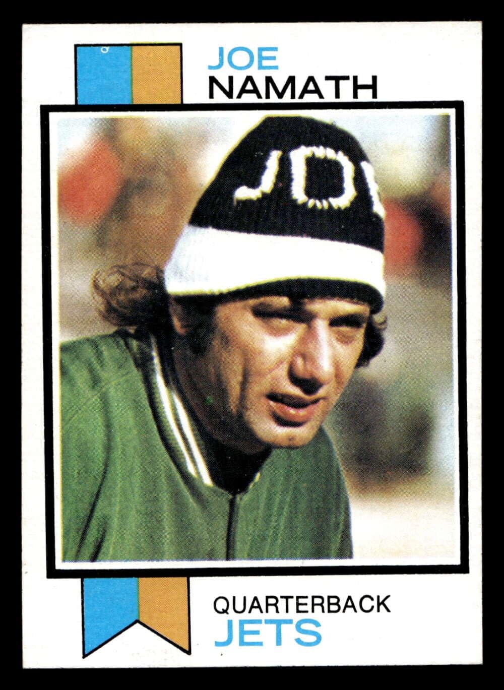 1973 Topps Regular (Football) card#400 Joe Namath of the New York Jets Grade Near Mint