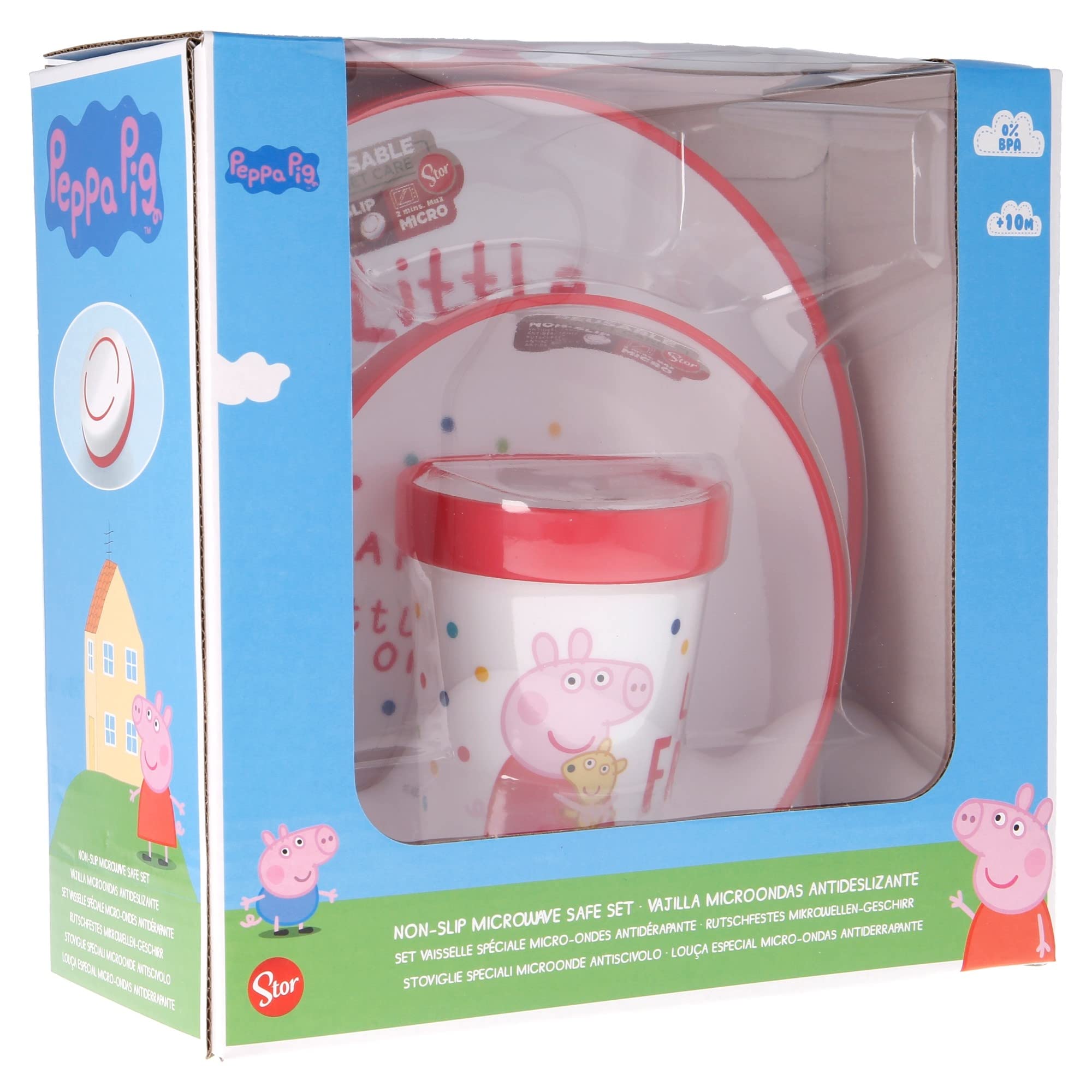 Stoviglie Peppa Pig Riutilizzabili - Bicchiere, Piatto E Ciotola, Senza BPA