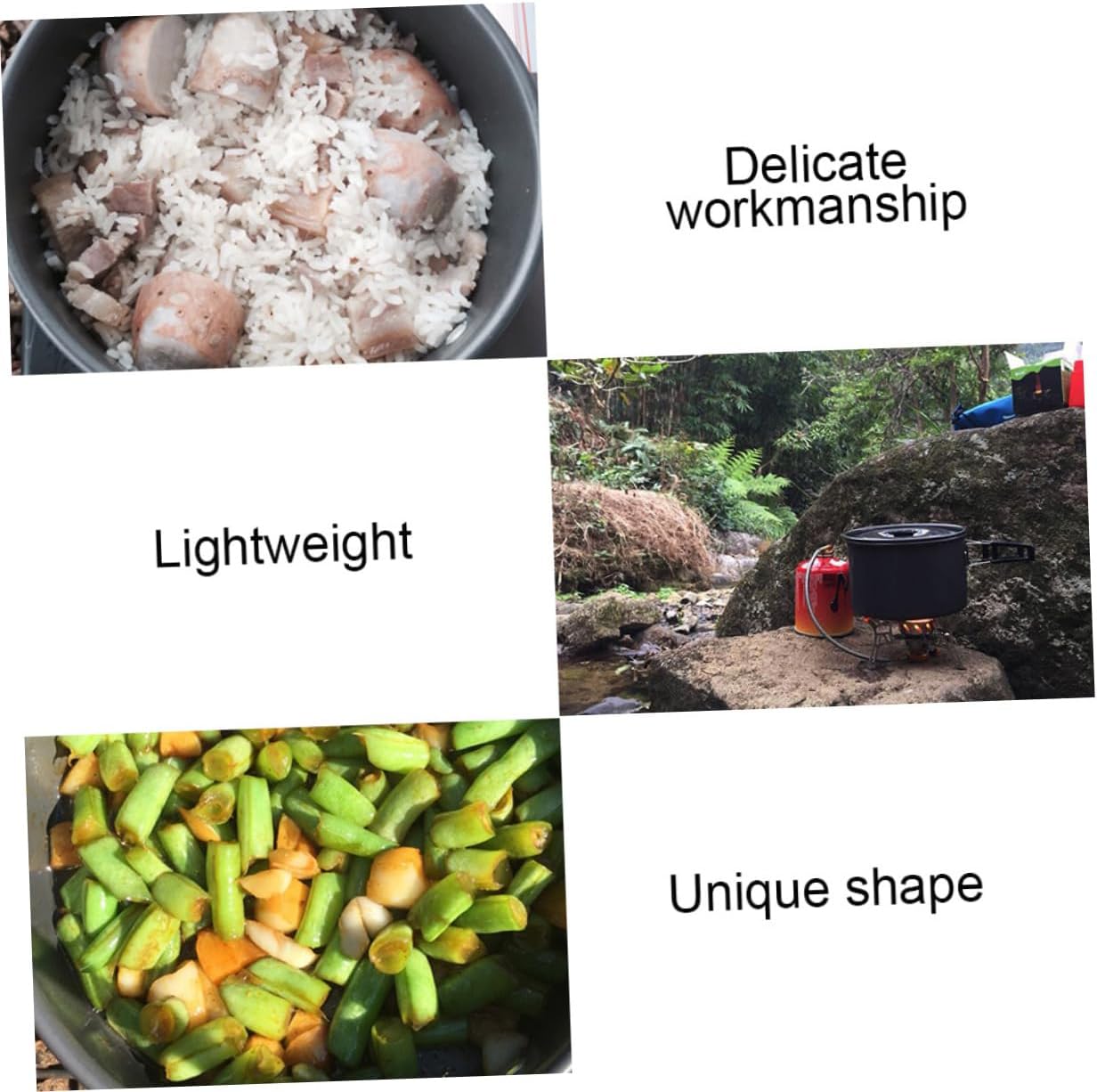 Portable Camping Nonstick Pan Folding Cooking Pot Outdoor Cooking Equipment Material