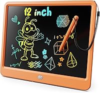 Vista 11 de KOKODI Tableta de escritura LCD, regalos para niños y niñas de 3 años, tableta de dibujo de 10 pulgadas, tablero colorido para garabatear