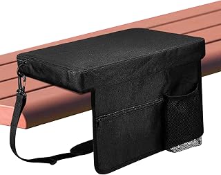 Genérico Almohada para Estadios | Asiento Portátil para Gradas con Almohadilla | Cojín Plegable Silla con Correa Y Bolsillo para Playa Camping Senderismo Adultos Niños