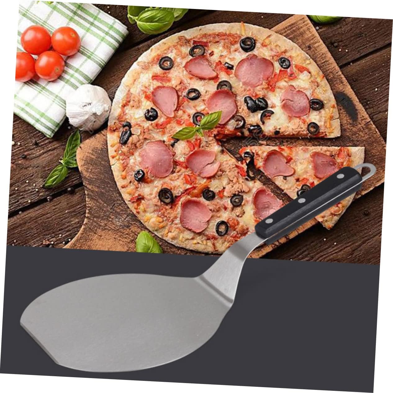 COLLBATH Stainless Steel Cake Pizza Shovel Lifter Pizza Server Spatula Easy Transfer Tool