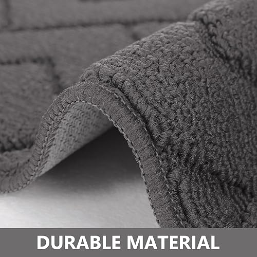 Miniatura 5 de hicorfe Alfombras y tapetes de cocina, polipropileno súper absorbente de 20 x 31.5 pulgadas, antideslizante, suave y cómodo, lavable a máquina para