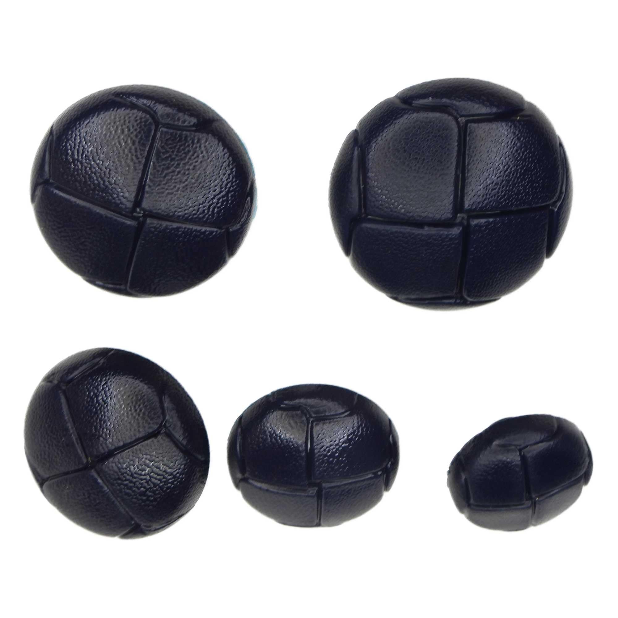 Football Buttons Navy Blue 15mm 18mm 20mm 23mm 25mm Leather Look Buy 2 4 8 550D, 8 23mm