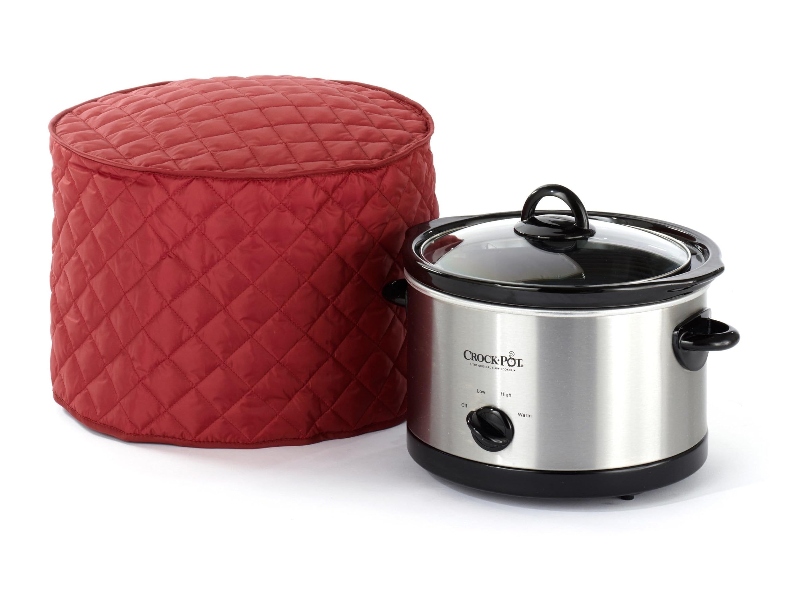Slow Cooker Cover – 11D x 12H – Diamond Collection – 2 YR Warranty – Year Around Protection - Red-image-27