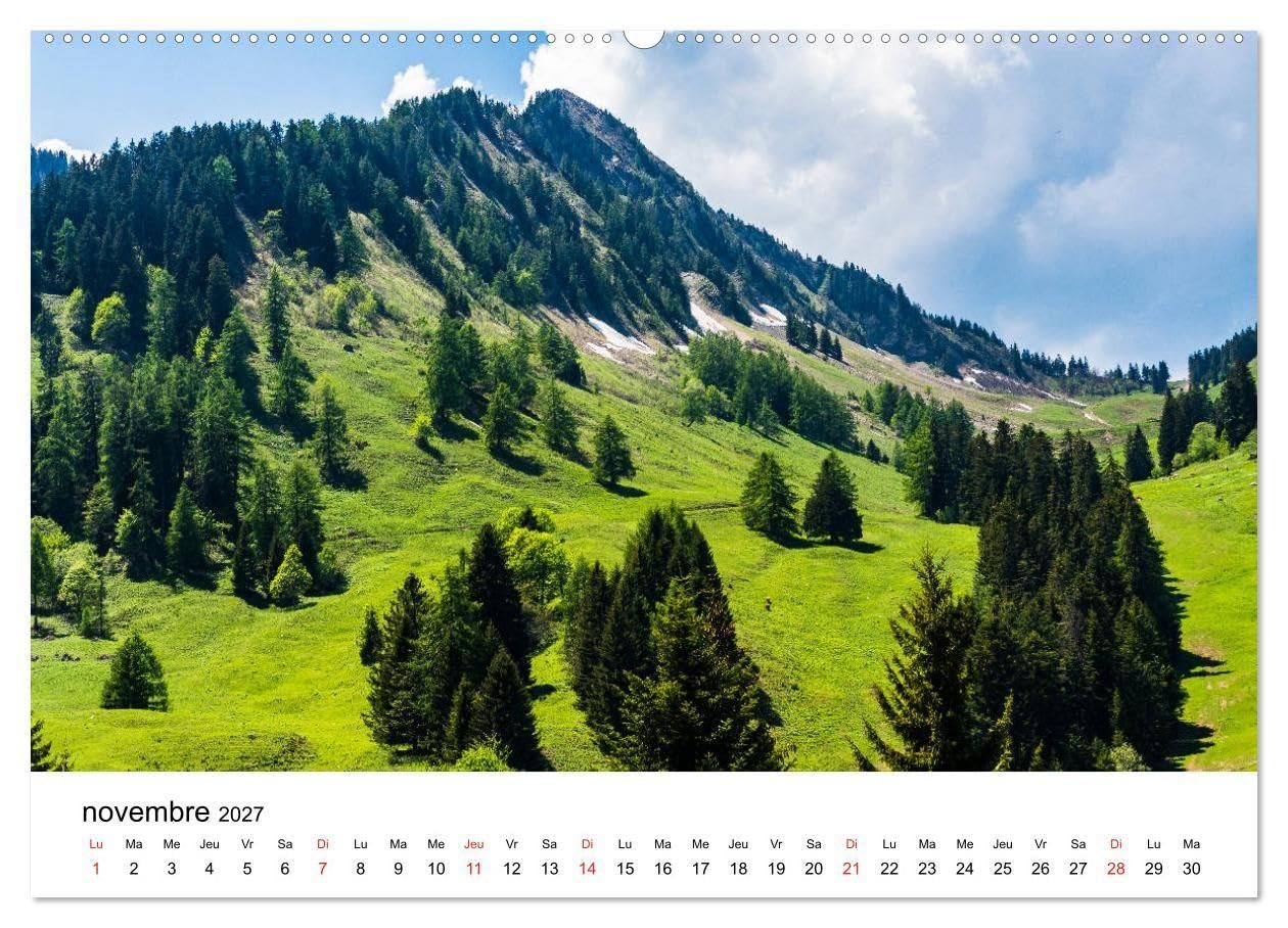 Randonnées en Suisse alpages valaisans (Calendrier mural haut de gamme 2027 DIN A2 vertical), CALVENDO calendrier mensuel: Paysages bucoliques de la montagne suisse
