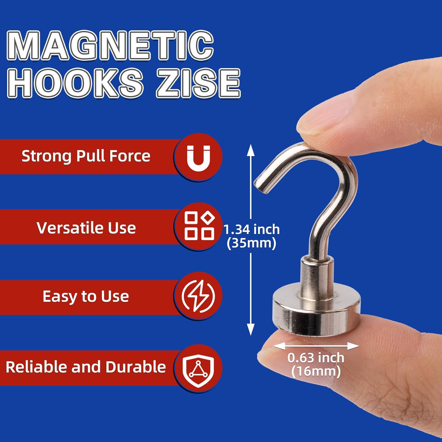 Magnetic Hooks,100 Pack Magnetic Hooks for Cruise Cabins, 25lbs Magnet Hooks, Strong Magnetic Hook Heavy Duty, Magnets with Hooks, Metal Magnetic Hook for Hanging, Refrigerator, Grill