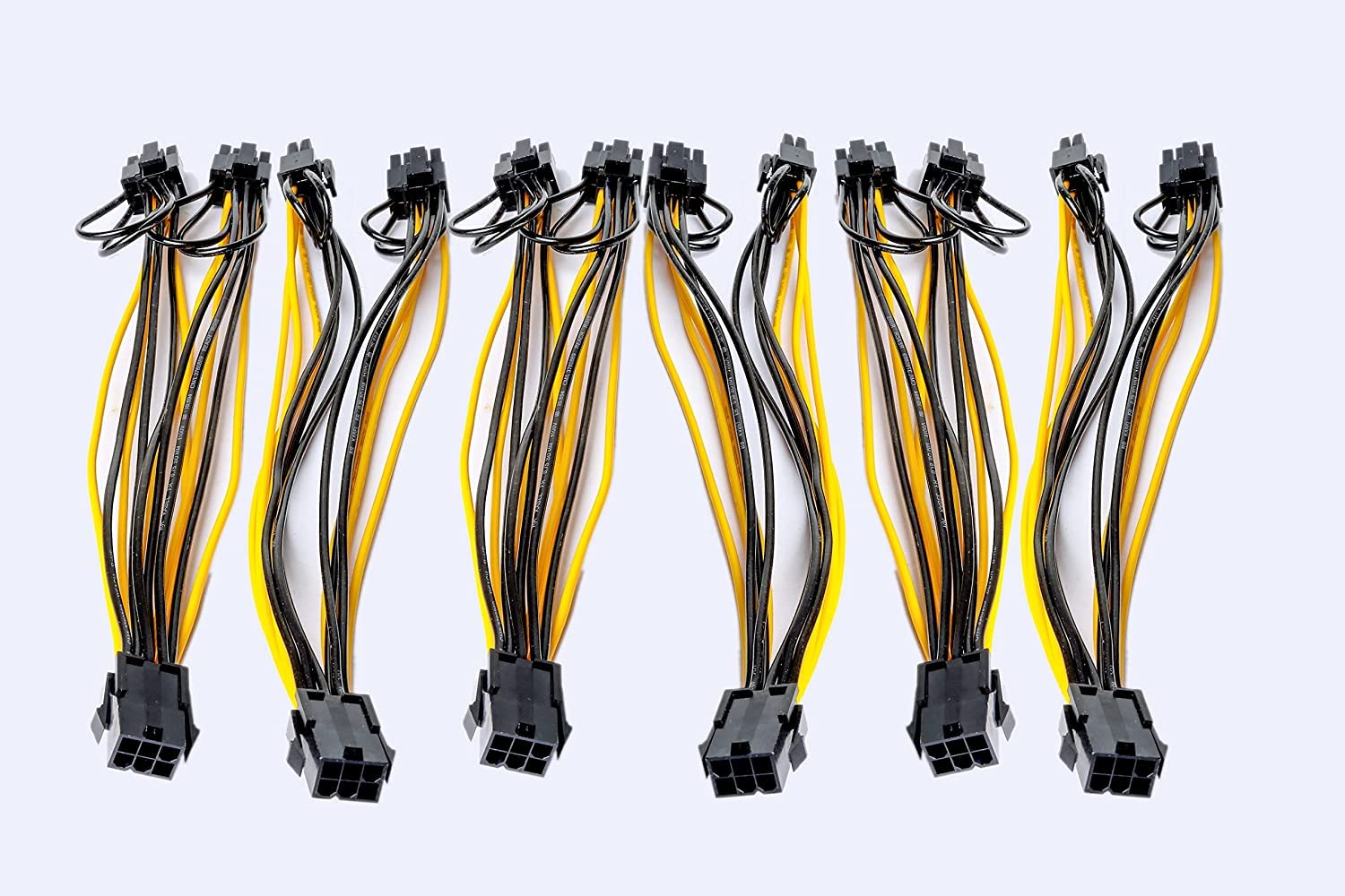 MADDELENA PCIE 6 PIN to Dual 8 (6+2) PIN Video Card Y-Splitter Adapter Power Supply Cable(Pack of 6)-image-22