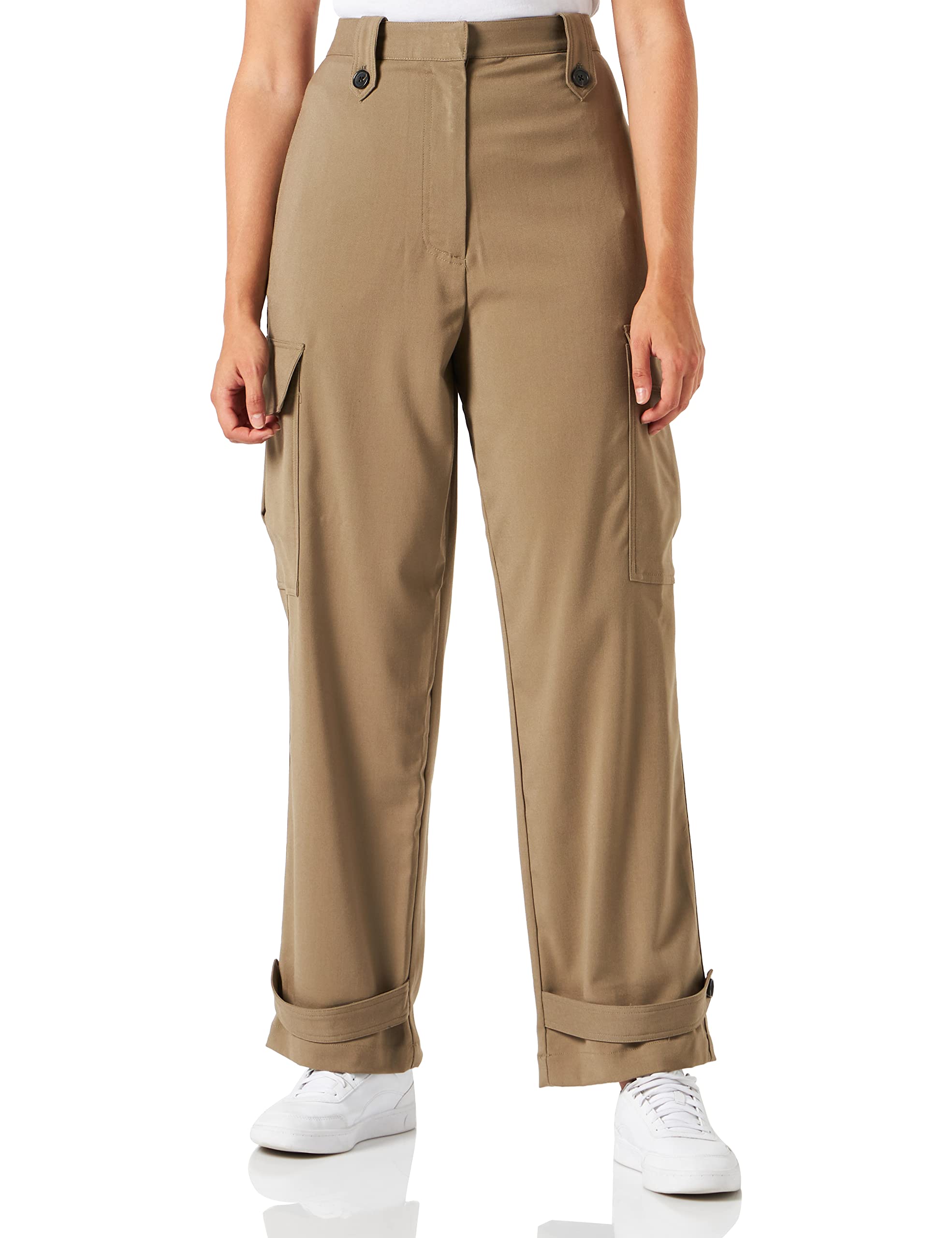 REPLAY W8020 .000.84489 Pantaln de Vestir, 431 Light Military, 27W para Mujer