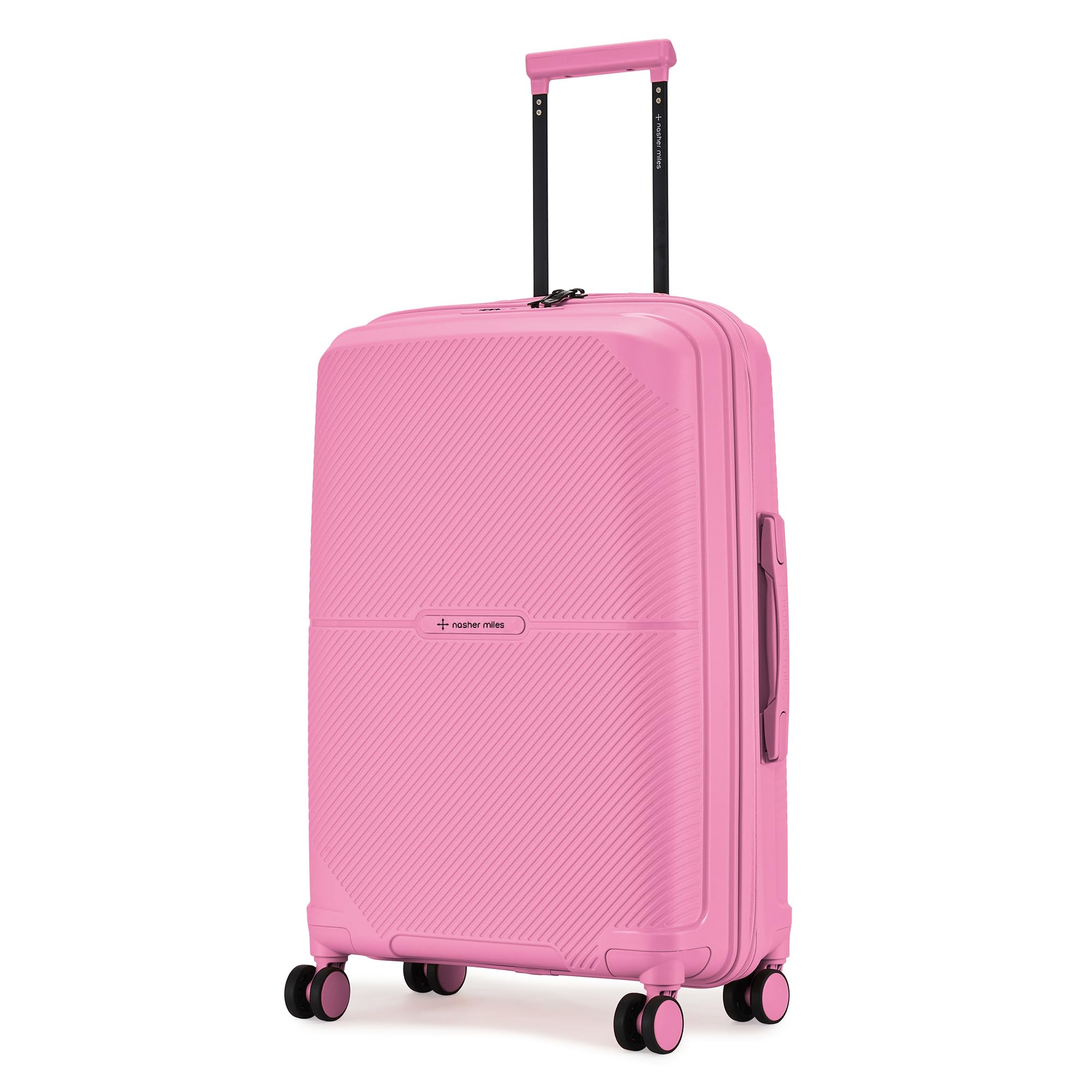 Hawaii TSA Lock and Anti-Theft Hard-Sided Spinner Polypropylene Check-in Luggage Pink 24 inch |65cm Trolley Bag | Suitcase