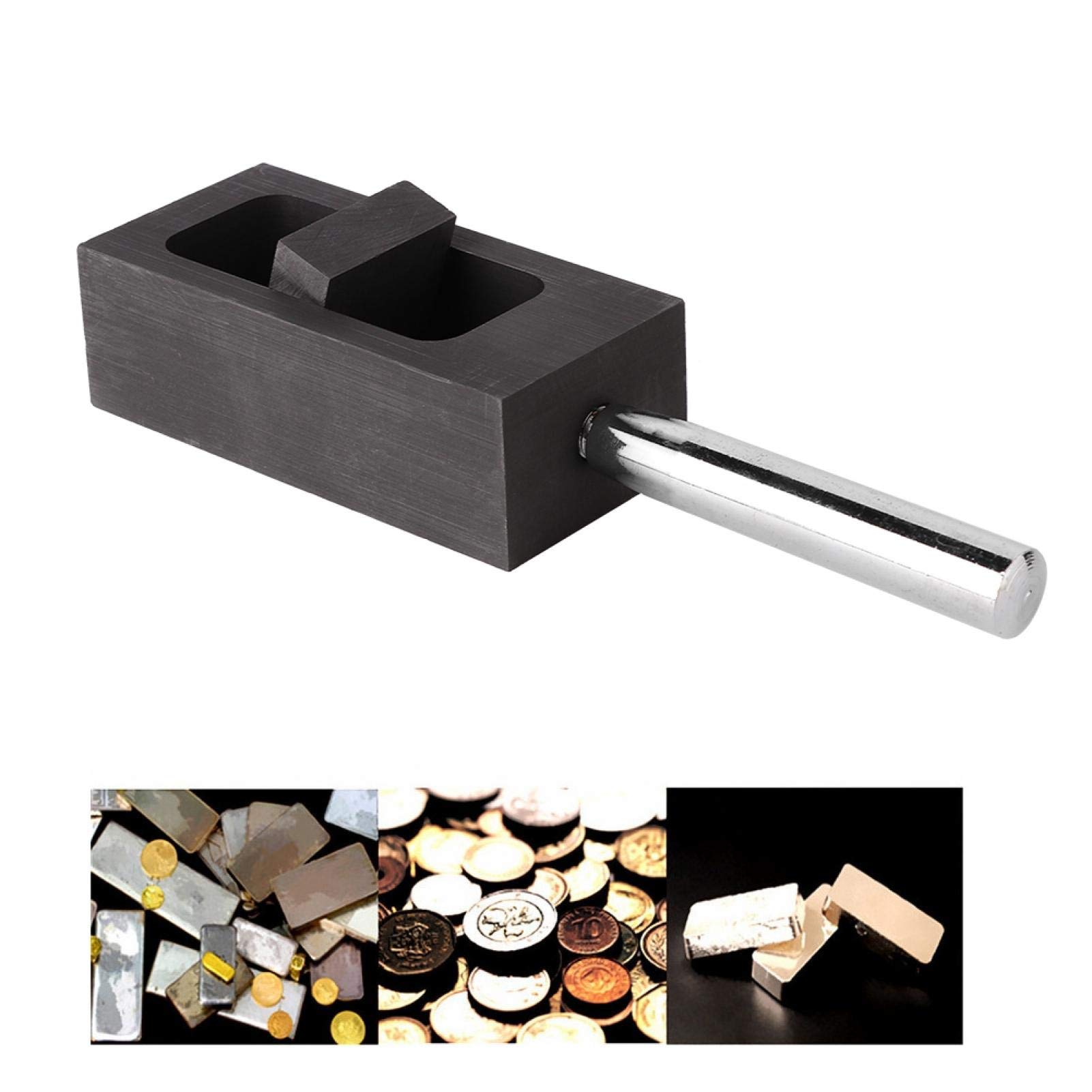 Grafite Pura Lingotti Rettangolari 150mm Stampo Per Lingotti In Grafite Da 5 Kg - Crogiolo Rettangolare Per Fusione Oro, Argento E Rame Stampi Per Colata Metallica Stampi Per Raffinare Metalli