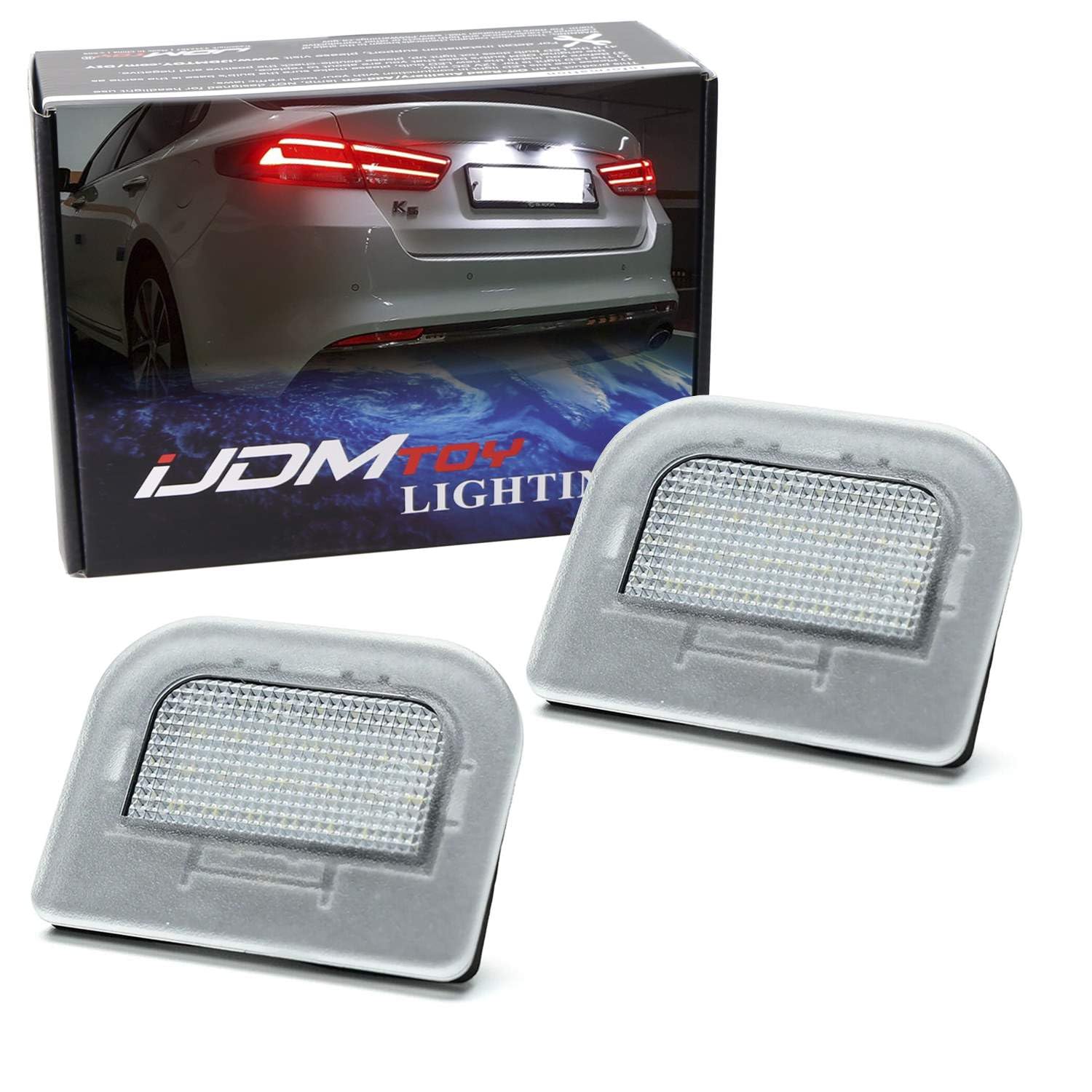 Amazon.com: iJDMTOY OEM-Fit 3W Full LED License Plate Light Kit