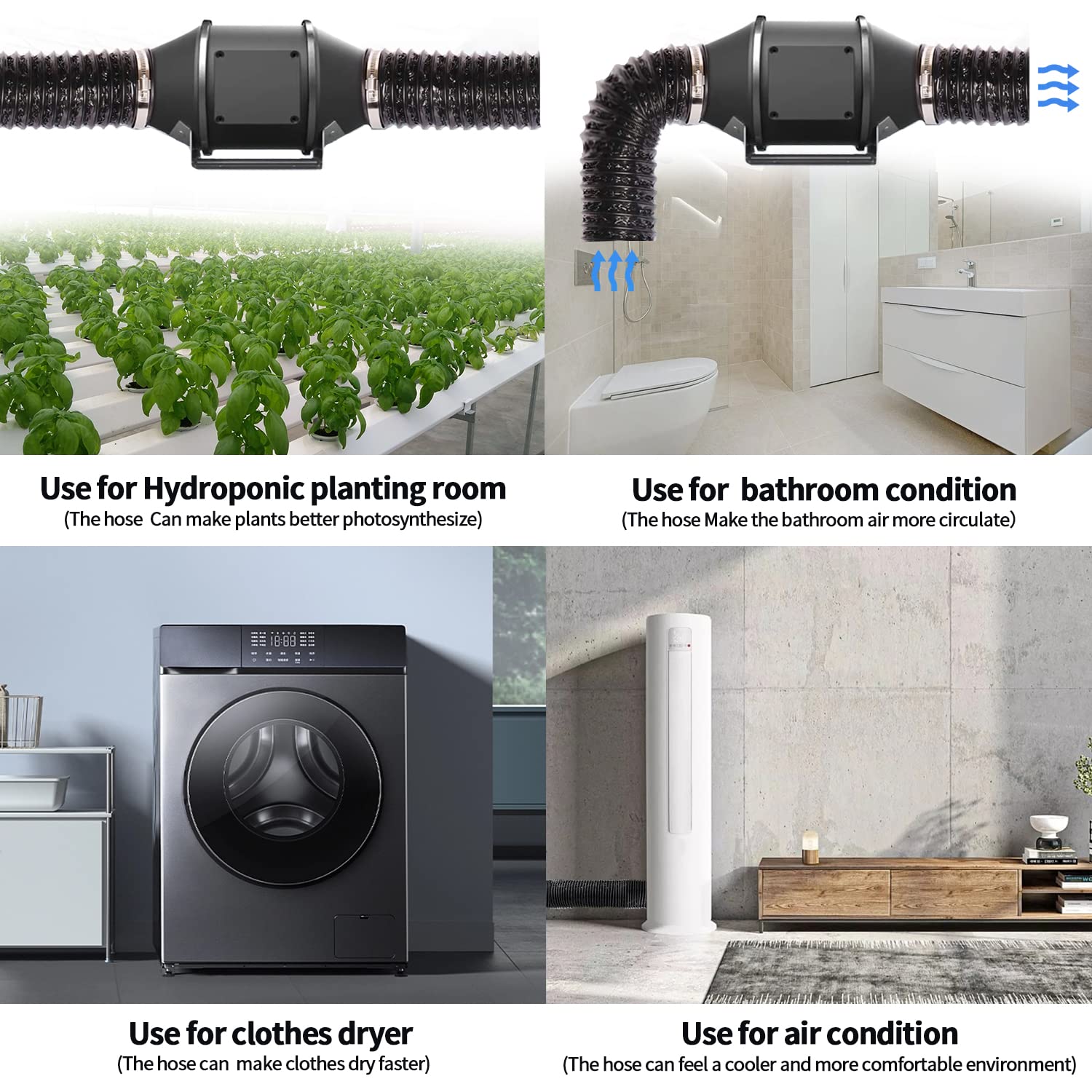 Snapklik.com : Cenipar Flexible 4 Inch Air Aluminum Ducting Vent Hose ...
